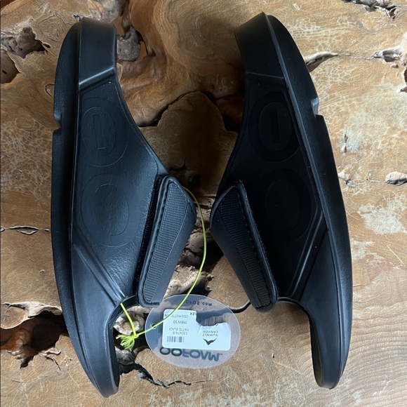 NWT Unisex Men Women OOAHH SPORT FLEX RecoverySANDAL SLIDE Matte Black M8 W10 - Picture 5 of 14